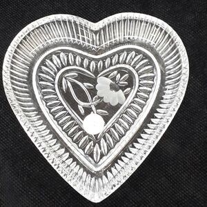 Princess House Heart-Shaped Lead Crystal Trinket Dish